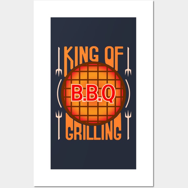 kig of grill BBQ Wall Art by ArtStopCreative